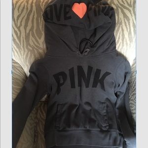 pink hoodie
